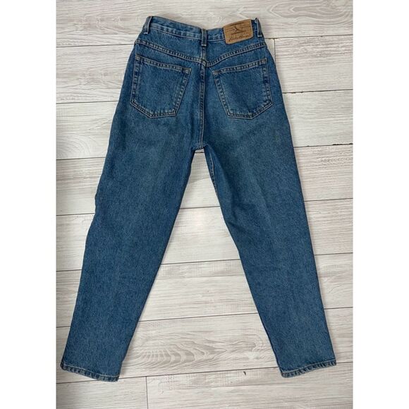 Vintage Eddie Bauer Womens Jeans Blue Size 6p High Rise Tapered Leg Denim - Picture 6 of 9